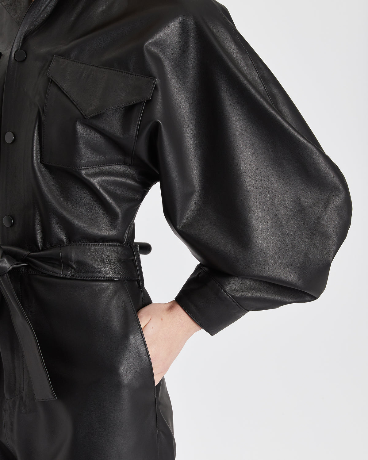 Ophelia Leather Jumpsuit - SKIIM Paris