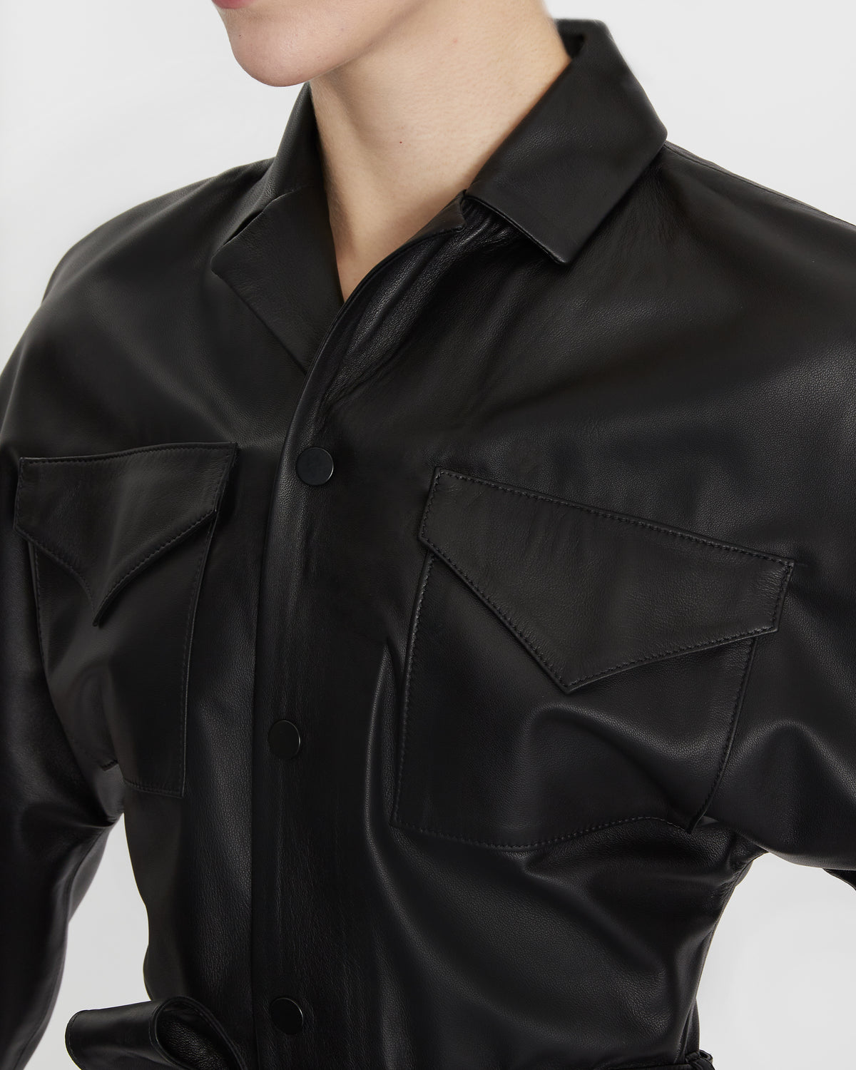 Ophelia Leather Jumpsuit - SKIIM Paris
