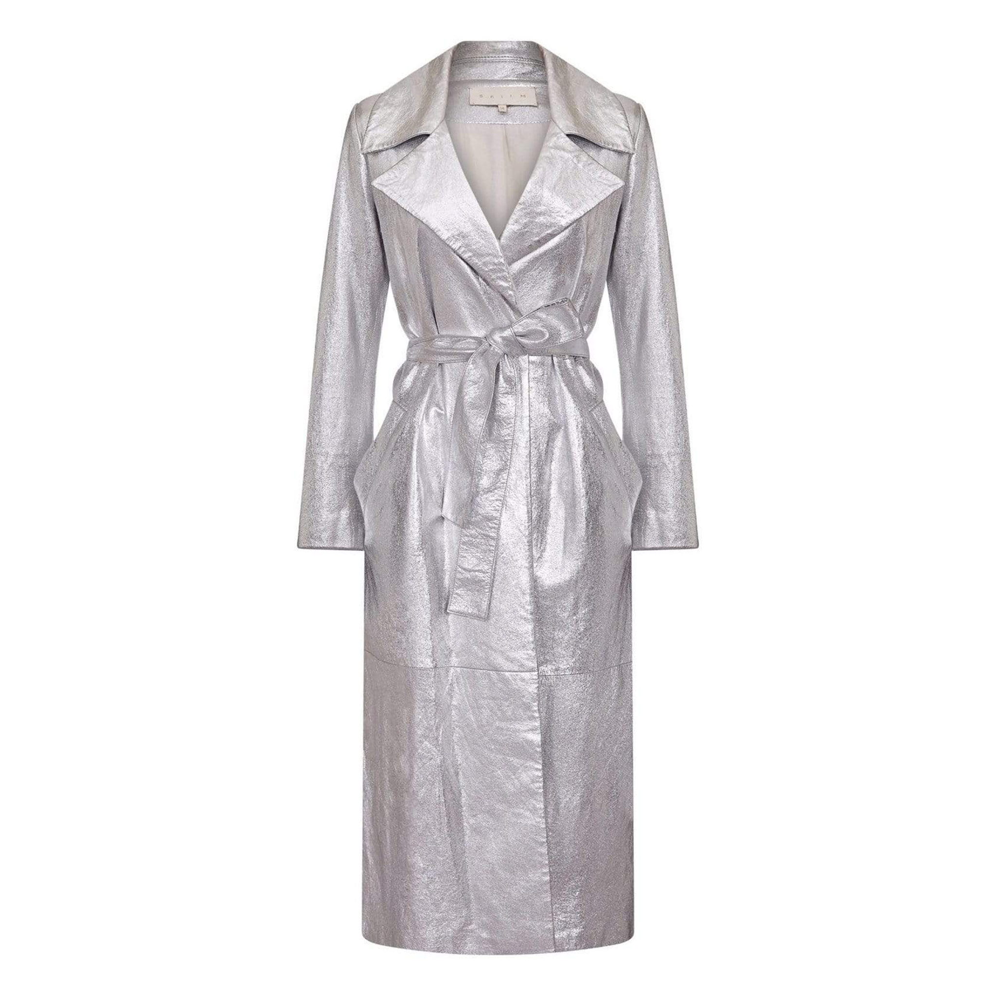 Karla LEATHER TRENCH COAT - FOIL