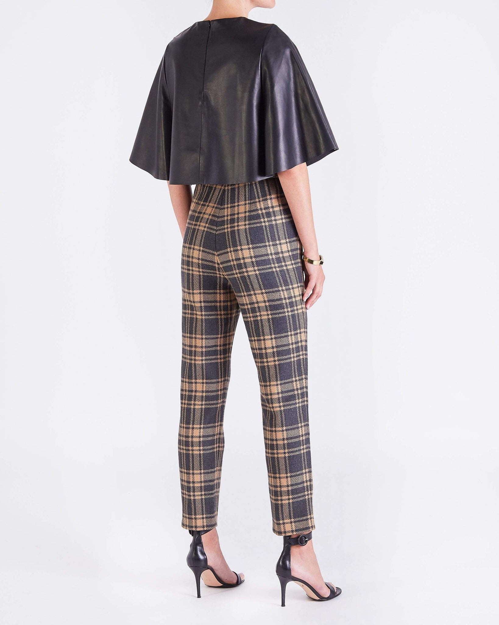 Cecile CROPPED CAPE - BLACK ONE SIZE