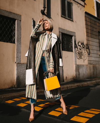 Charlotte LEATHER TRENCH - CHOC/MILK (RENTAL)