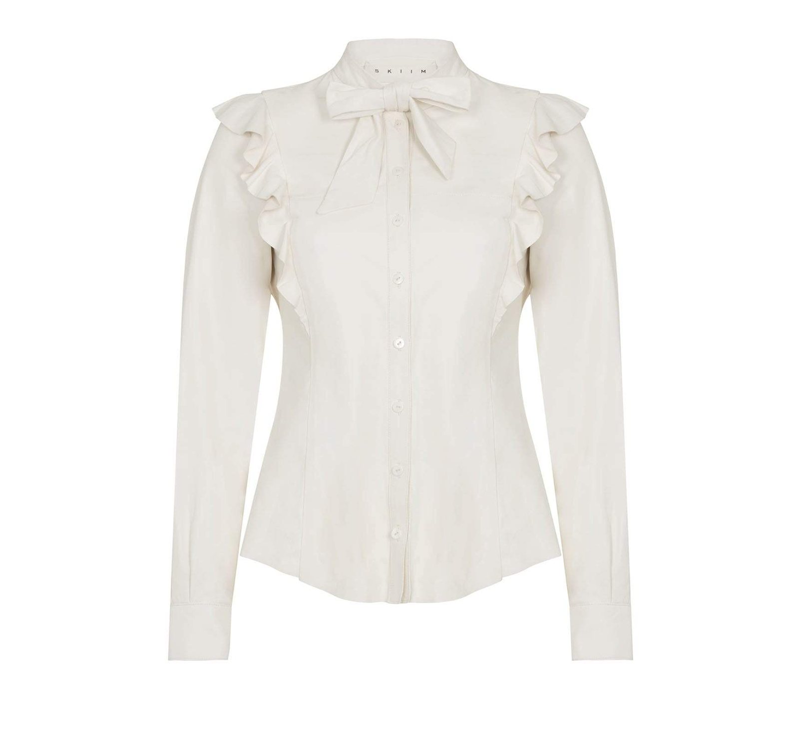 Tops & shirts - Buy leather pussybow shirt online | Skiim