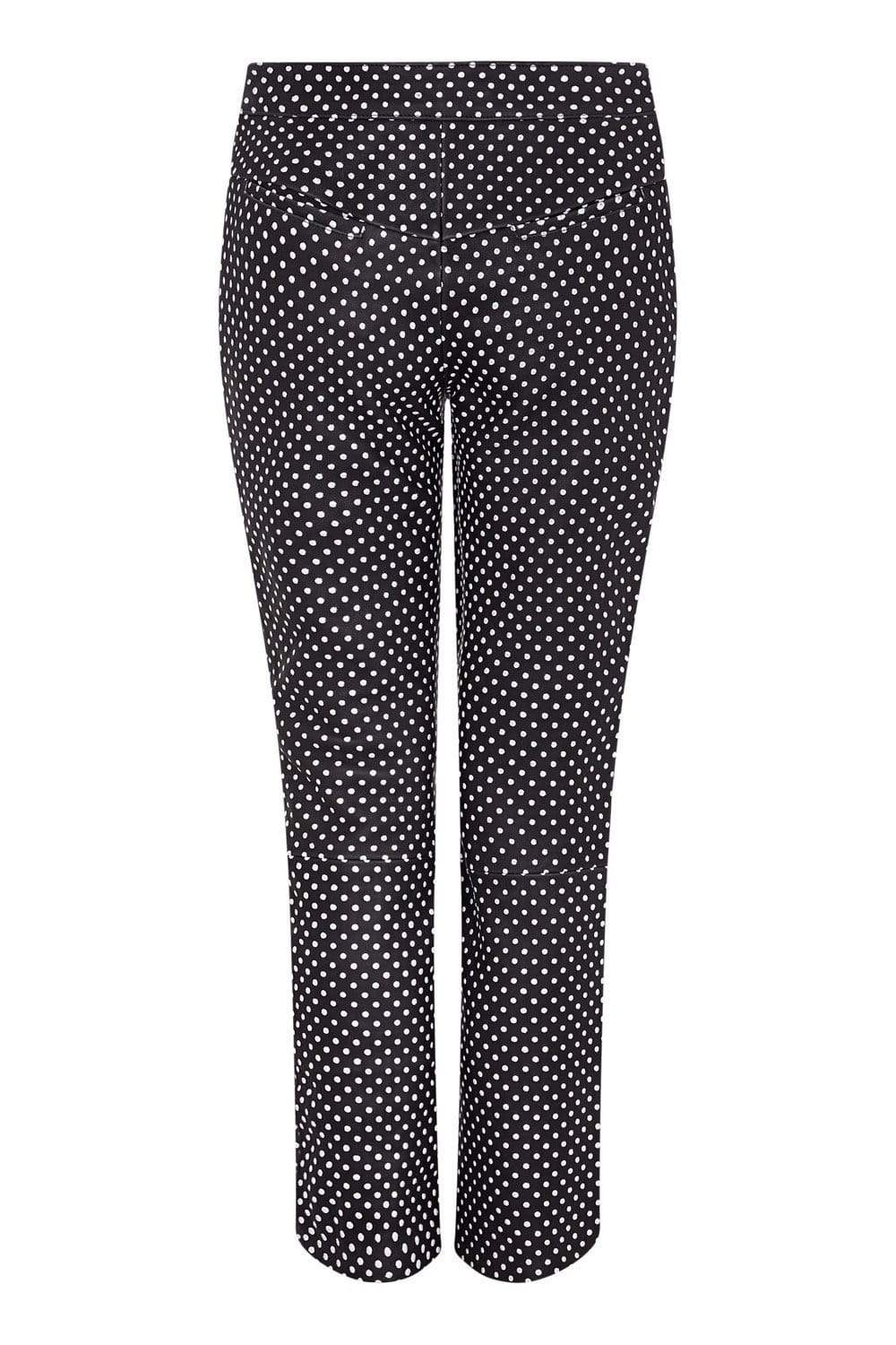 Jean CROPPED LEATHER TROUSER - POLKA