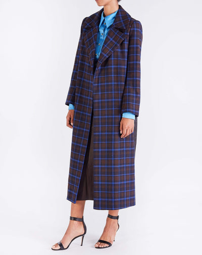 Karla CLASSIC TRENCH - BLUE/BROWN
