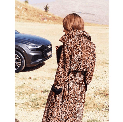 Karla CLASSIC TRENCH LEOPARD RENTAL SKIIM Paris