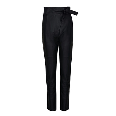Women's High Waisted Suit Pants Tie Waisted Business Casual Wide Straight  Leg Pants Trousers Office Ladies Pants - Walmart.com