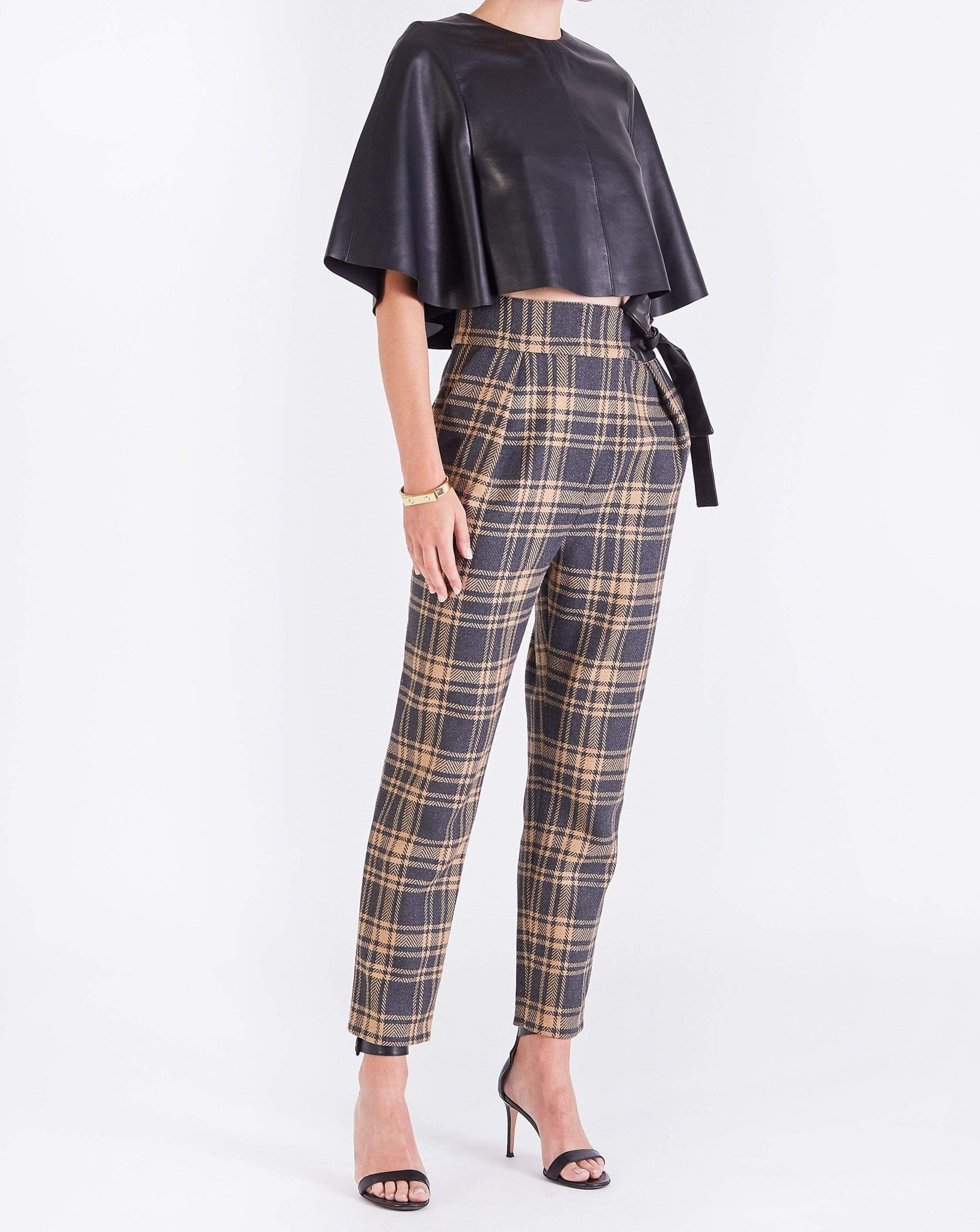 Black and Red Plaid Rizzo Cigarette Pants – Pink House Boutique