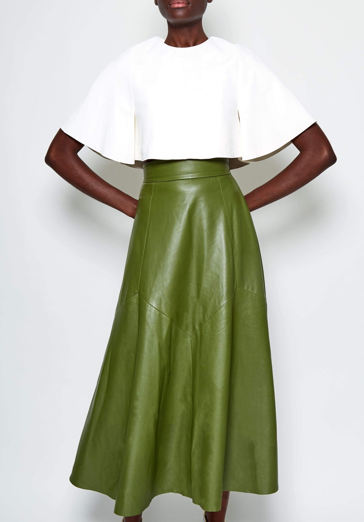Max LEATHER MAXI - MOSS