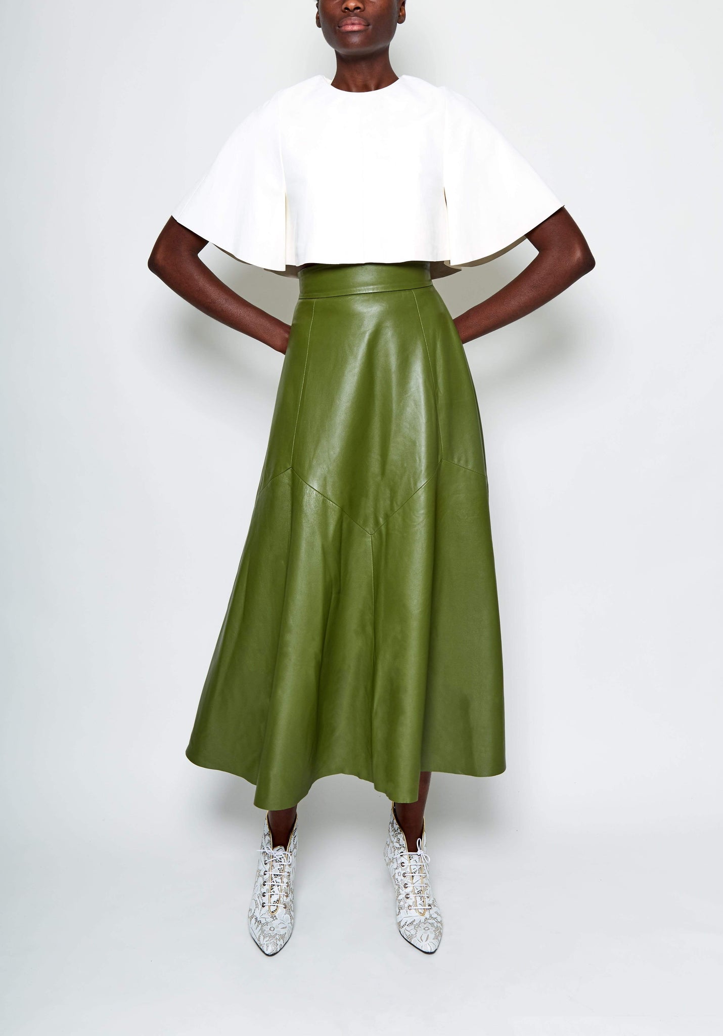 Max LEATHER MAXI - MOSS