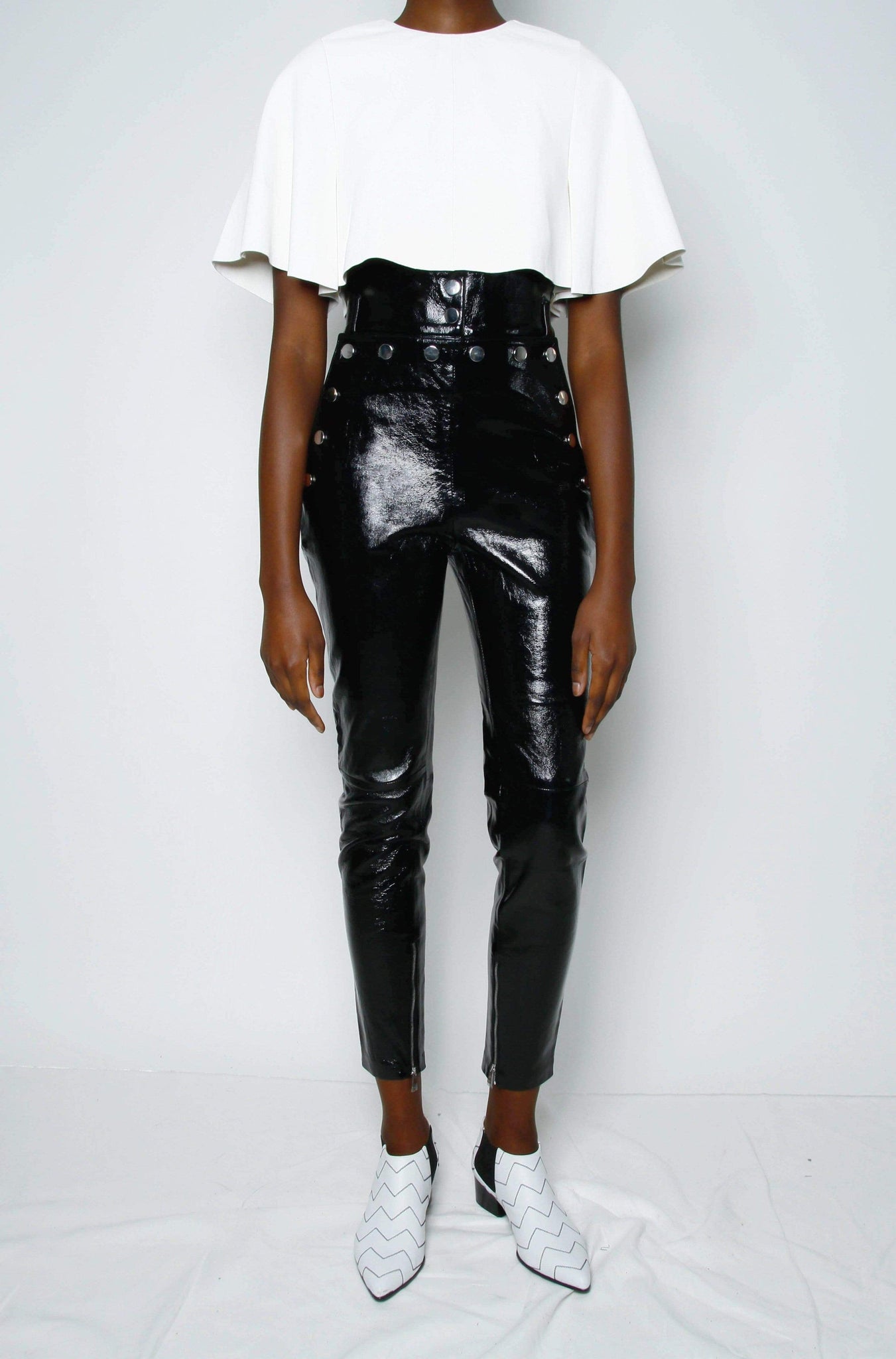 Classic Chic High Waist Faux Leather Pants | Windsor