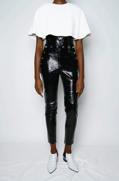 Black Vegan Leather Trouser – Never Fully Dressed